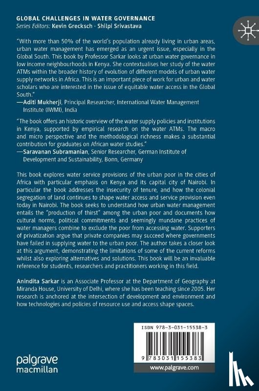 Sarkar, Anindita - Water Insecurity and Water Governance in Urban Kenya