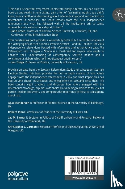 Henderson, Ailsa, Johns, Robert, Larner, Jac M., Carman, Christopher J. - The Referendum that Changed a Nation