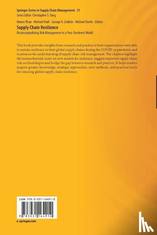  - Supply Chain Resilience
