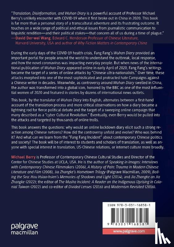 Berry, Michael - Translation, Disinformation, and Wuhan Diary