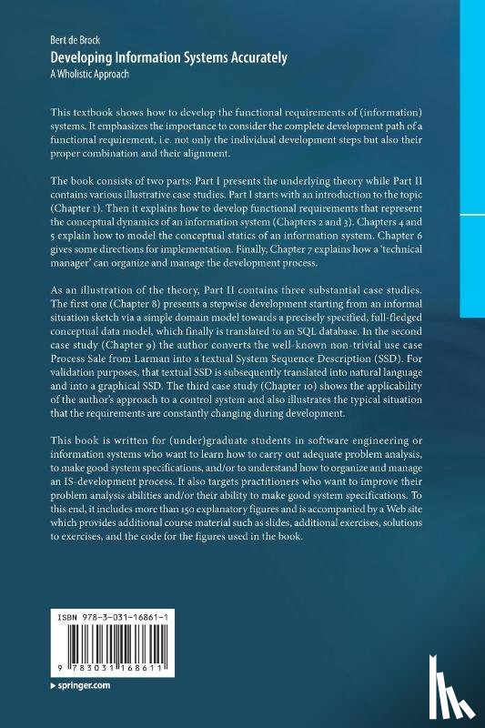 de Brock, Bert - Developing Information Systems Accurately
