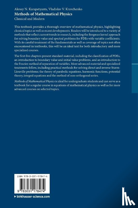 Karapetyants, Alexey N., Kravchenko, Vladislav V. - Methods of Mathematical Physics