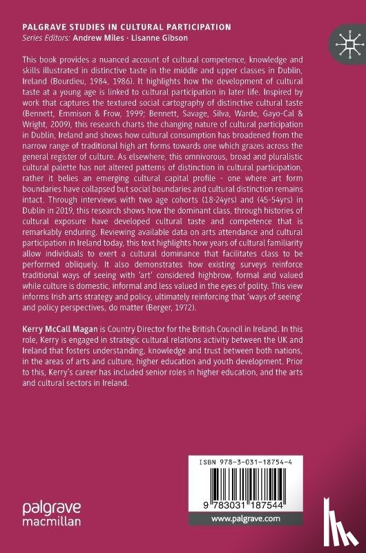 McCall Magan, Kerry - Cultural Participation