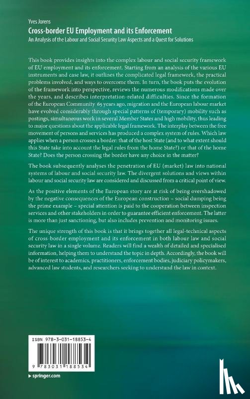Jorens, Yves - Cross-border EU Employment and its Enforcement