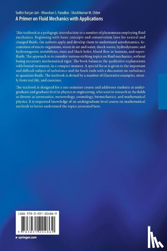 Jain, Sudhir Ranjan, Paradkar, Bhooshan S., Chitre, Shashikumar M. - A Primer on Fluid Mechanics with Applications