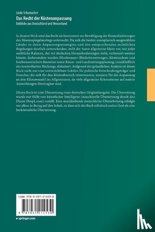 Schumacher, Linda - Das Recht der Küstenanpassung