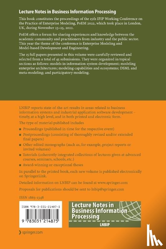  - The Practice of Enterprise Modeling