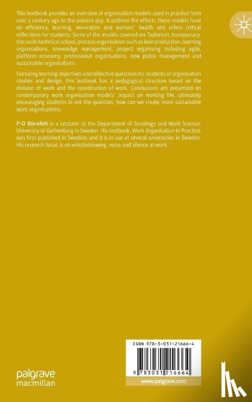 Bornfelt, P-O - Work Organisation in Practice