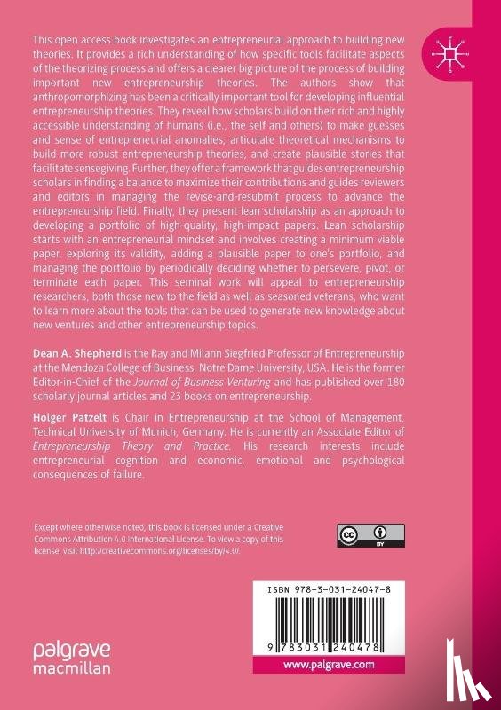 Shepherd, Dean A., Patzelt, Holger - Entrepreneurial Theorizing