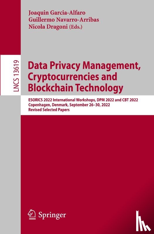  - Data Privacy Management, Cryptocurrencies and Blockchain Technology