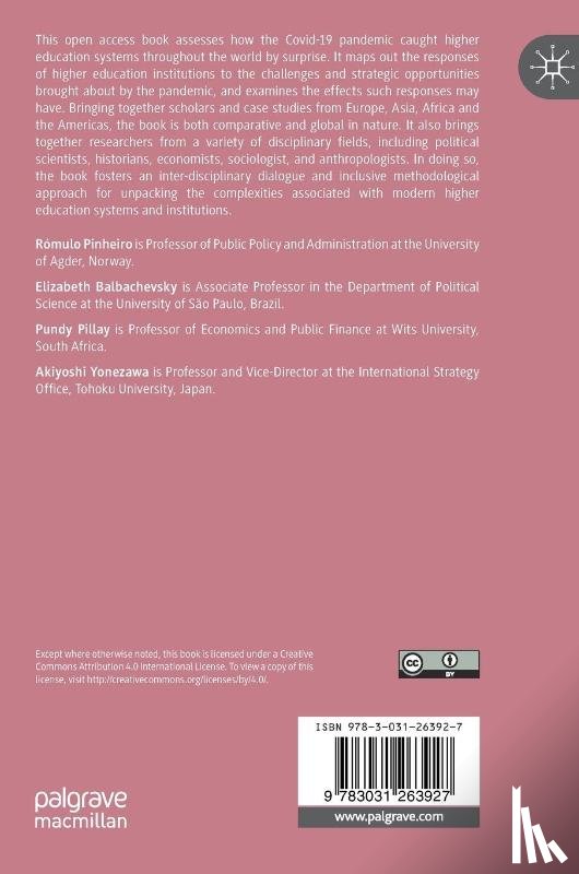  - The Impact of Covid-19 on the Institutional Fabric of Higher Education