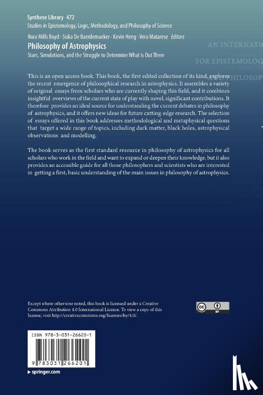  - Philosophy of Astrophysics