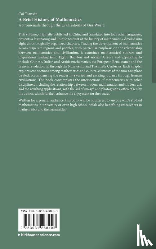 Cai, Tianxin - A Brief History of Mathematics