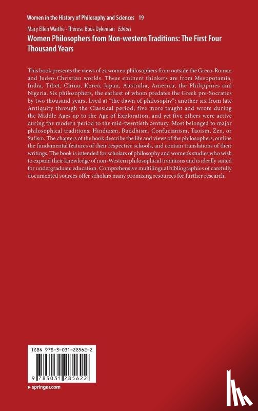  - Women Philosophers from Non-western Traditions: The First Four Thousand Years