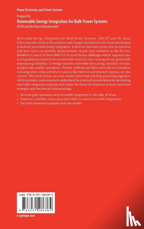 Du, Pengwei - Renewable Energy Integration for Bulk Power Systems