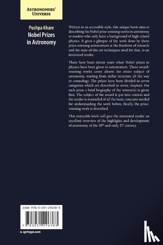 Khare, Pushpa - Nobel Prizes in Astronomy