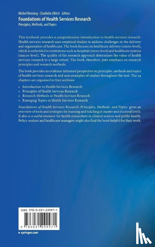  - Foundations of Health Services Research