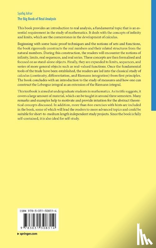 Johar, Syafiq - The Big Book of Real Analysis
