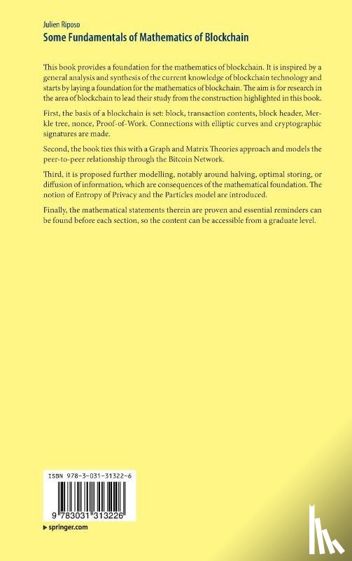 Riposo, Julien - Some Fundamentals of Mathematics of Blockchain