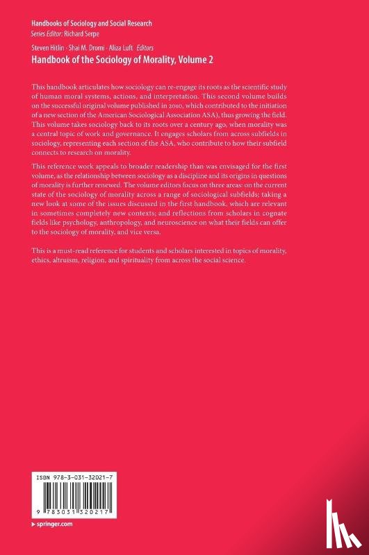  - Handbook of the Sociology of Morality, Volume 2