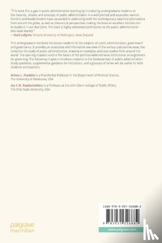 Franklin, Aimee L., Raadschelders, Jos C.N. - Introduction to Governance, Government and Public Administration