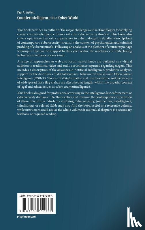 Watters, Paul A. - Counterintelligence in a Cyber World
