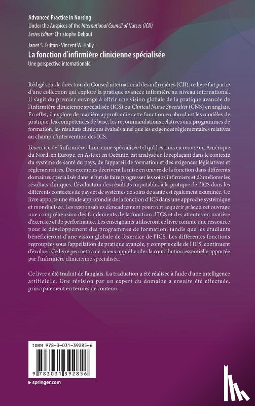  - La fonction d’infirmiere clinicienne specialisee