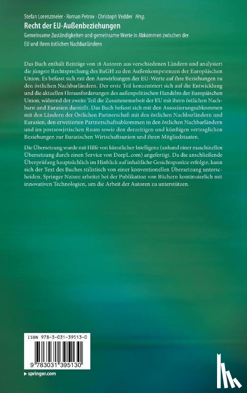  - Recht der EU-Außenbeziehungen