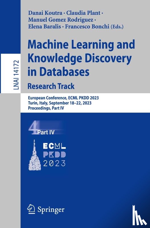  - Machine Learning and Knowledge Discovery in Databases: Research Track