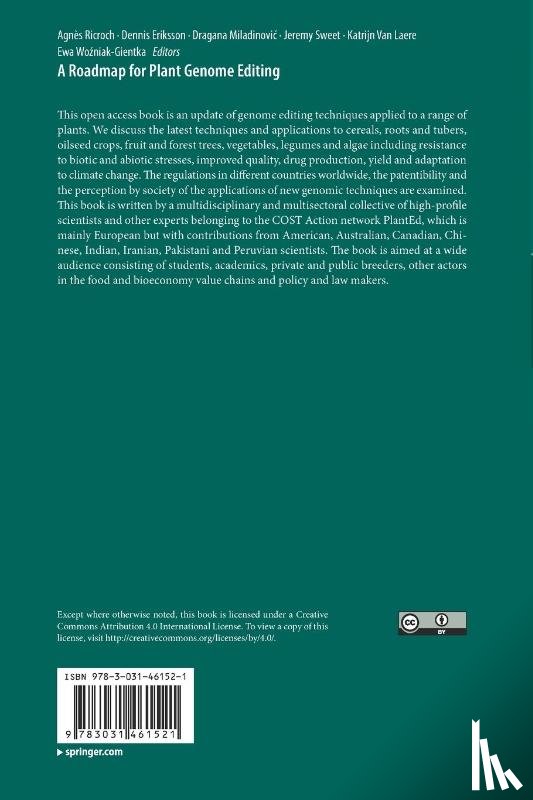  - A Roadmap for Plant Genome Editing