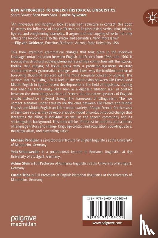 Percillier, Michael, Trips, Carola, Stein, Achim, Schauwecker, Yela - Carrying Verbs Across the Channel