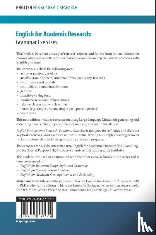 Wallwork, Adrian - English for Academic Research: Grammar Exercises