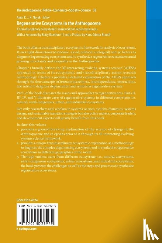  - Regenerative Ecosystems in the Anthropocene