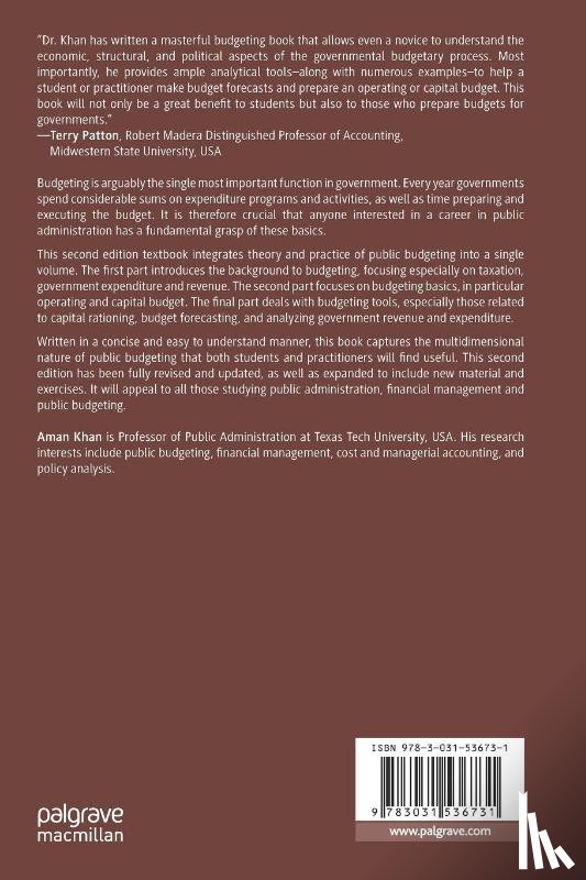 Khan, Aman - Fundamentals of Public Budgeting and Finance