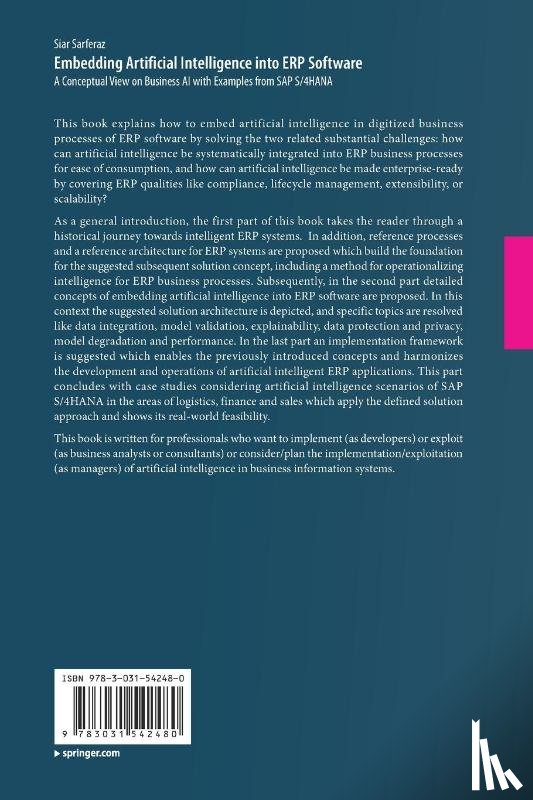 Sarferaz, Siar - Embedding Artificial Intelligence into ERP Software