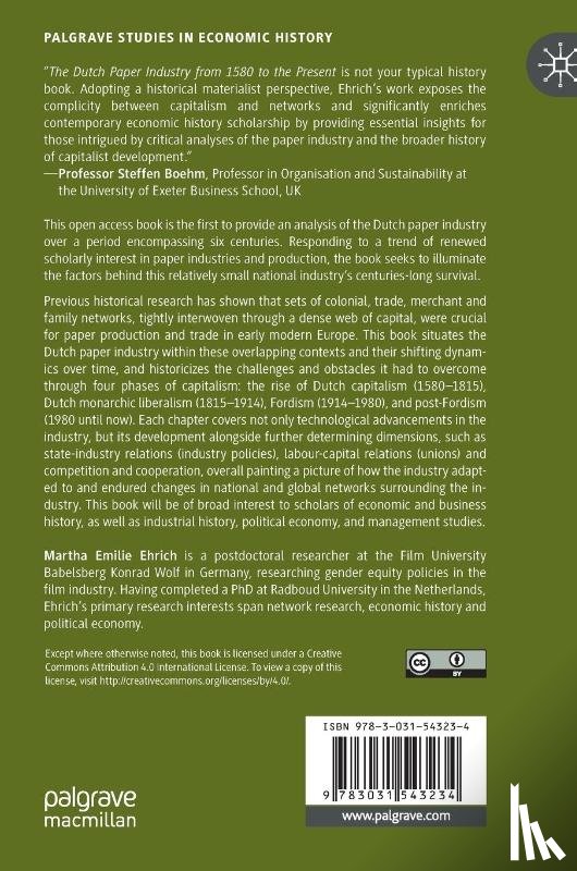 Ehrich, Martha Emilie - The Dutch Paper Industry from 1580 to the Present