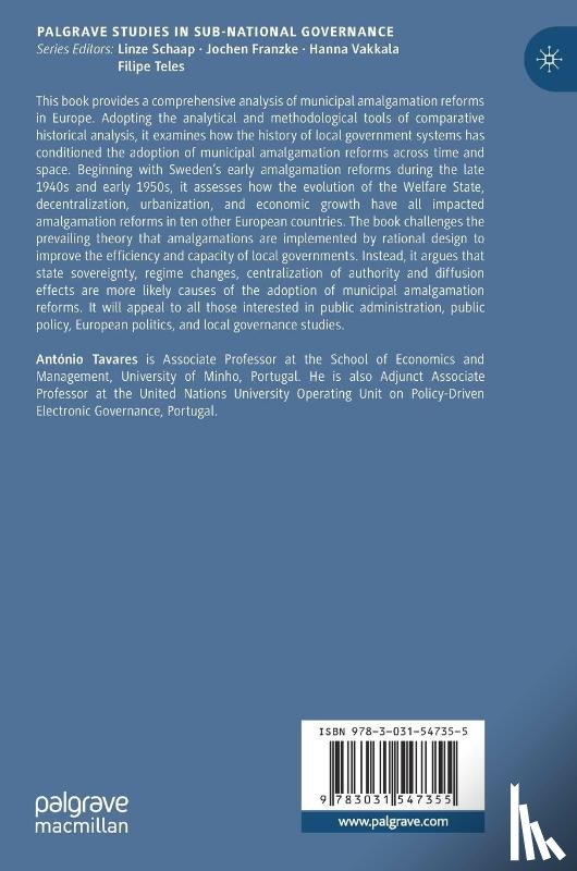 Tavares, Antonio - Municipal Amalgamation Reforms