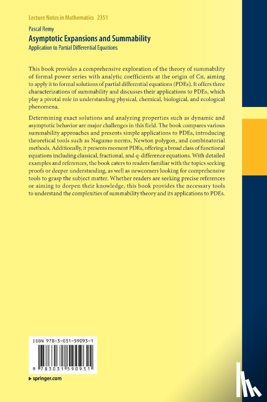 Remy, Pascal - Asymptotic Expansions and Summability