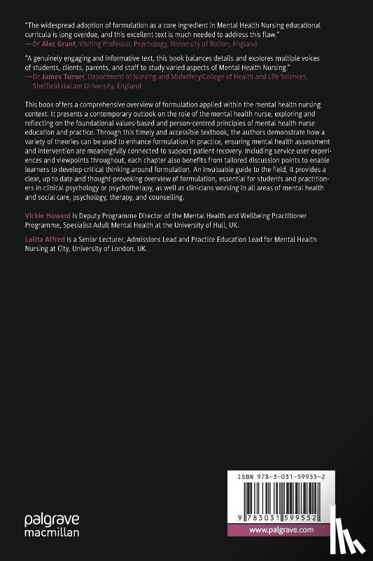  - Formulation in Mental Health Nursing