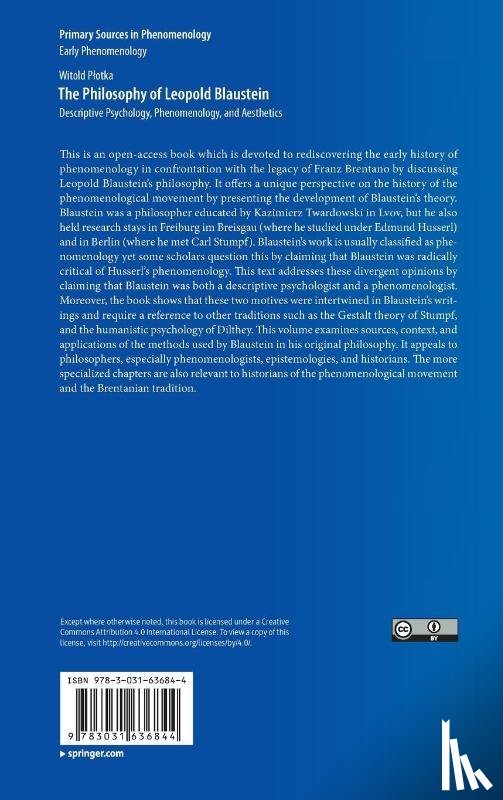 Plotka, Witold - The Philosophy of Leopold Blaustein