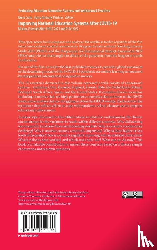  - Improving National Education Systems After COVID-19