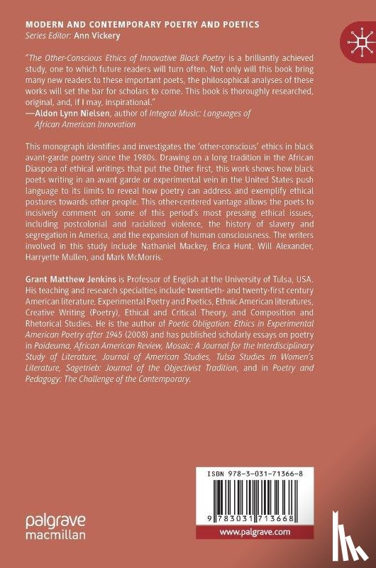 Jenkins, Grant Matthew - The Other-Conscious Ethics of Innovative Black Poetry