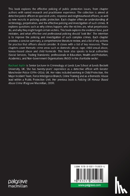  - Policing Public Protection