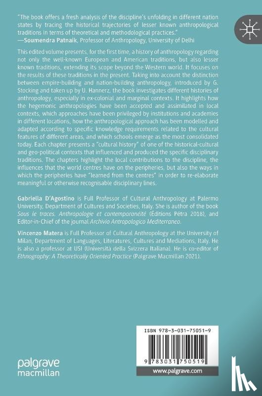 - Histories of Anthropology