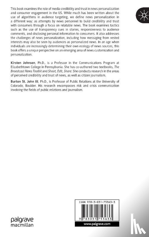 Johnson, Kirsten, St. John III, Burton - Personalized News Communication and Media Trust in the Modern Era