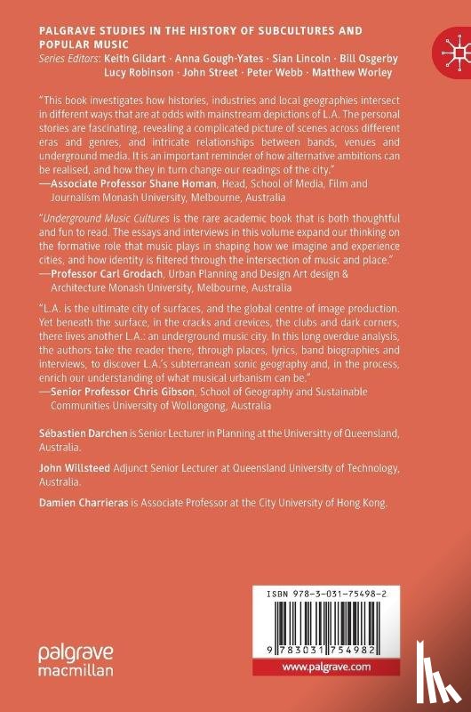  - Underground Music Cultures and Music-Making in Los Angeles