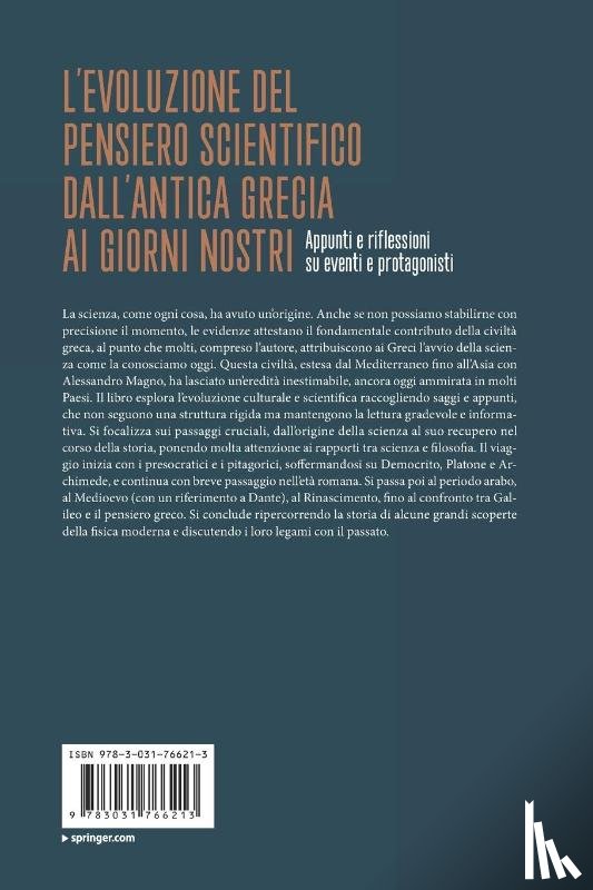 Vissani, Francesco - L'evoluzione del pensiero scientifico dall'antica Grecia ai giorni nostri