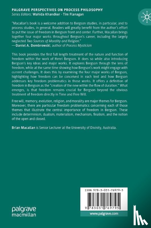 Macallan, Brian - Bergson and Freedom