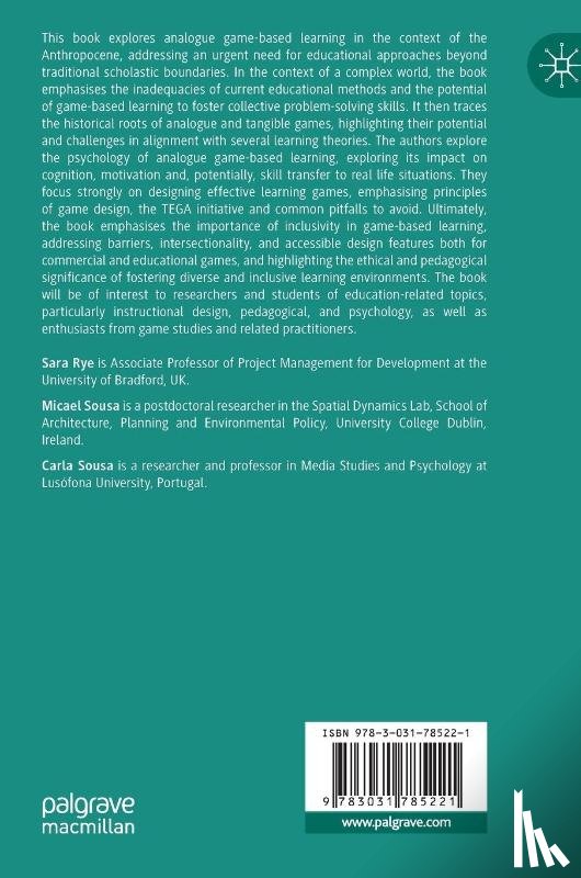 Rye, Sara, Sousa, Carla, Sousa, Micael - Transformative Learning Through Play