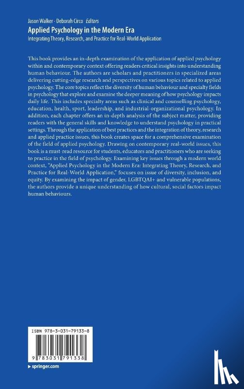  - Applied Psychology in the Modern Era